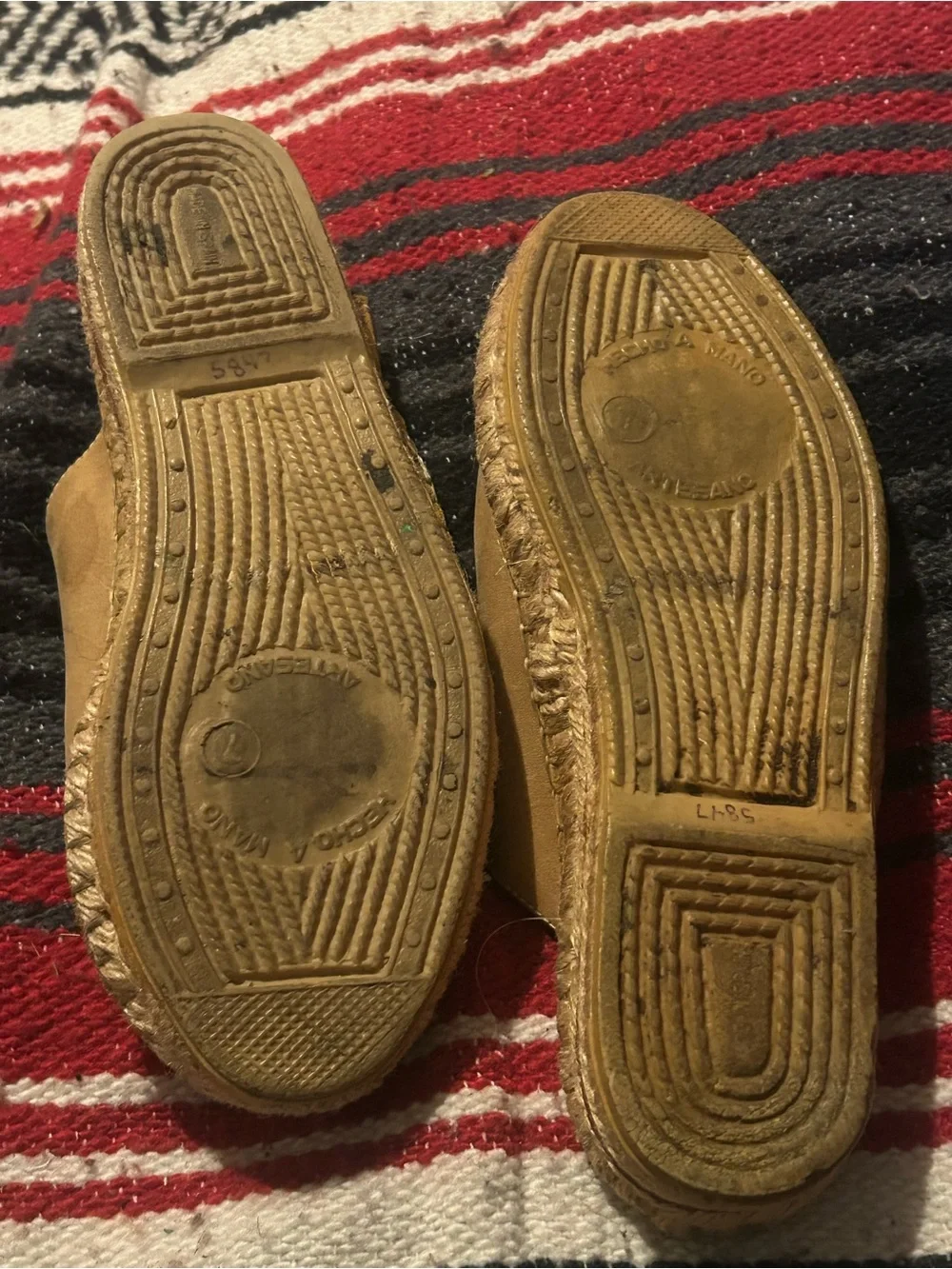 Sunbelt Tan Espadrille Slip-On Mules